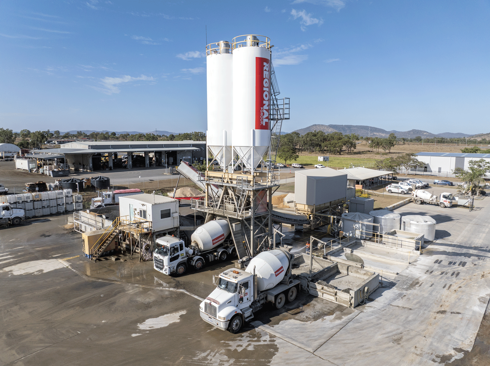 Our expert team pouring concrete